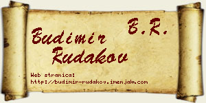 Budimir Rudakov vizit kartica